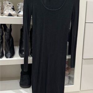 Chic Black Long Sleeve Dress